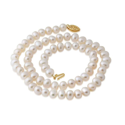6-6.5mm 18-inch Cultured Freshwater Pearl Strand Necklace in 10K Yellow Gold