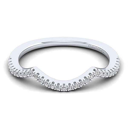 Gabriel & Co. 1/6 ct. tw. Diamond PavÃƒÂ© Triple Arch Wedding Ring Enhancer in 14K White Gold