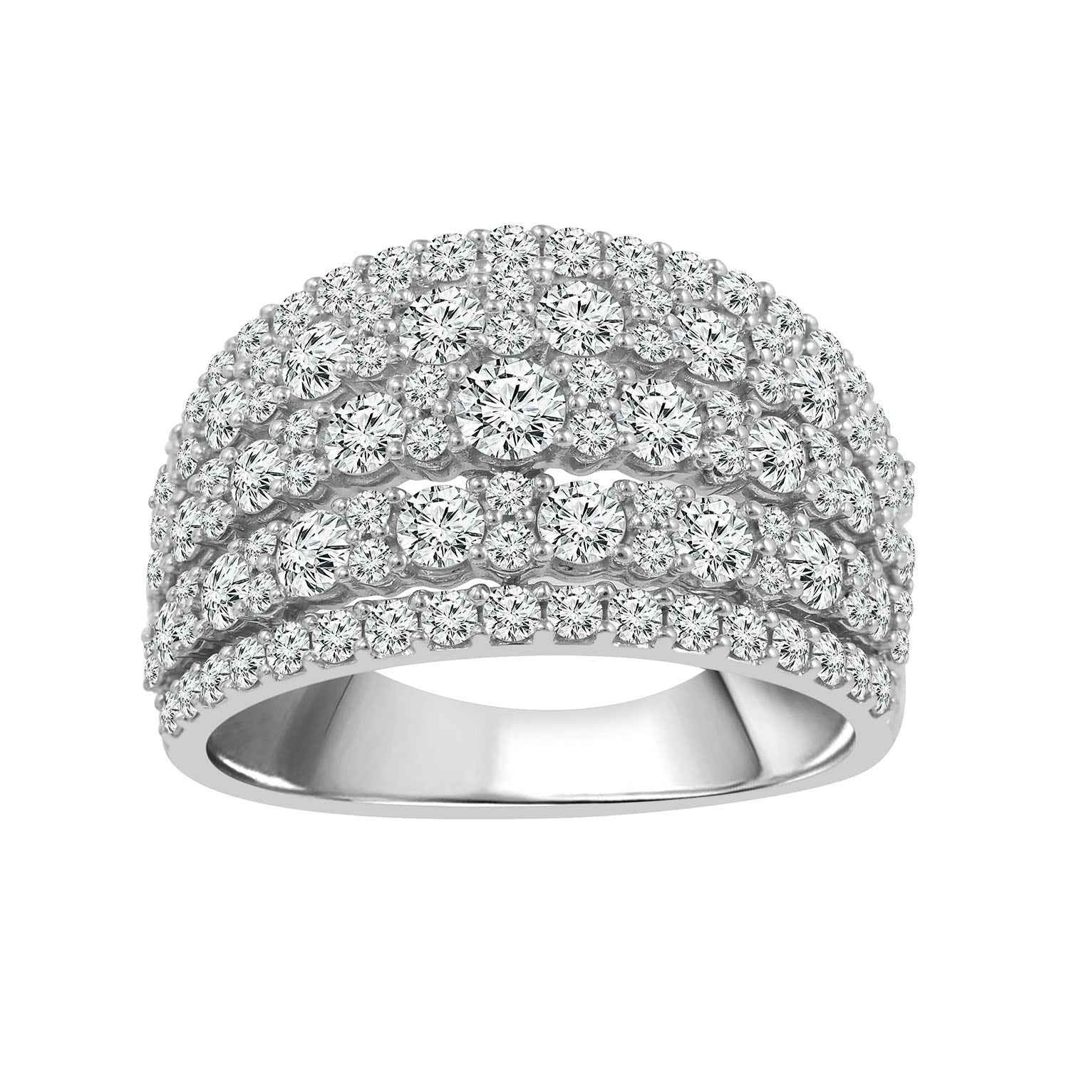 2 ct. tw. Round Diamond Anniversary Ring in 14K White Gold