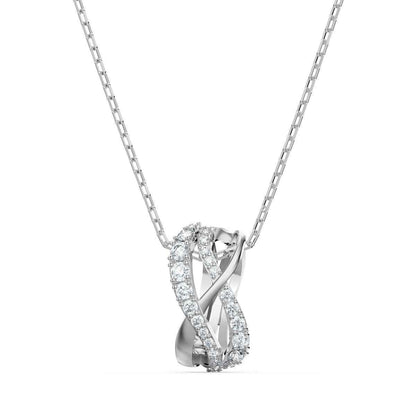 Swarovski Twist Rows White Stone Pendant