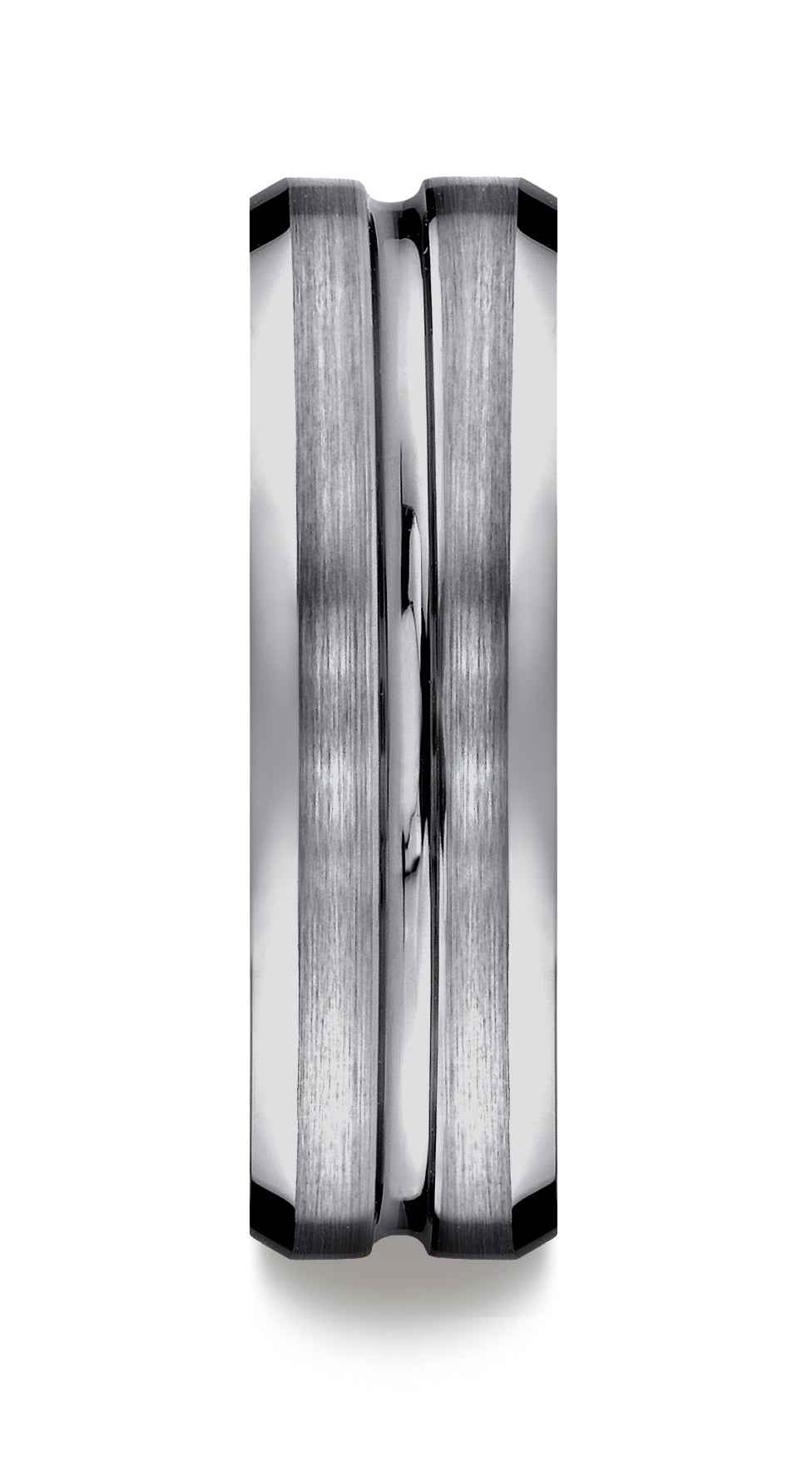 BENCHMARK Mens 7MM Tungsten Wedding Band front view