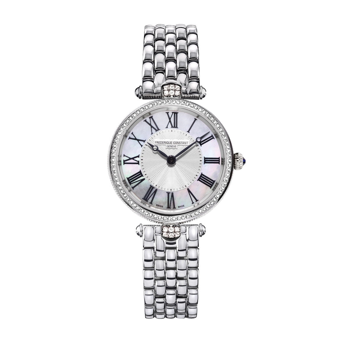 Frederique Constant Ladies' Art Deco Quartz Stainless Steel Watch with White Dial (2)
