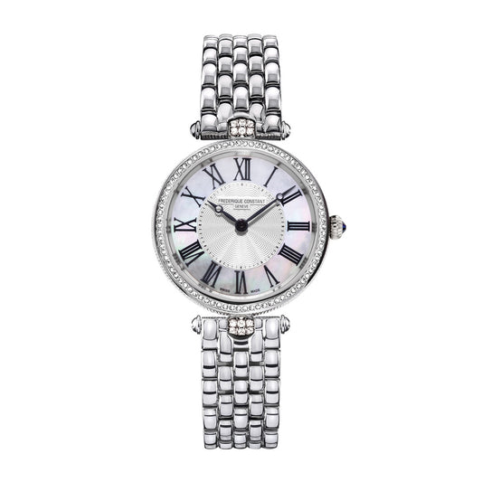 Frederique Constant Ladies' Art Deco Quartz Stainless Steel Watch with White Dial (2)