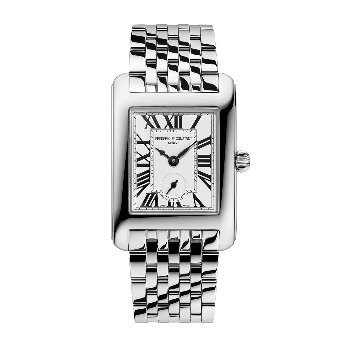 Frederique Constant Ladies' Carree Quartz Stainless Steel Watch with Silver Dial (3)