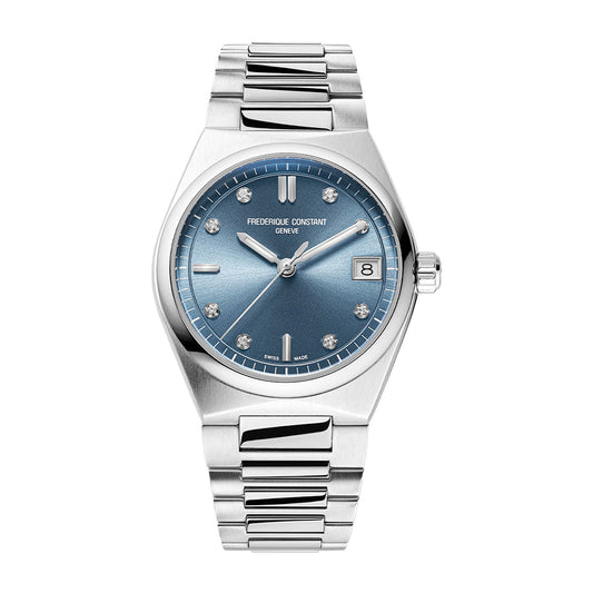 Frederique Constant Ladies' Highlife Quartz Stainless Steel Watch with Blue Dial