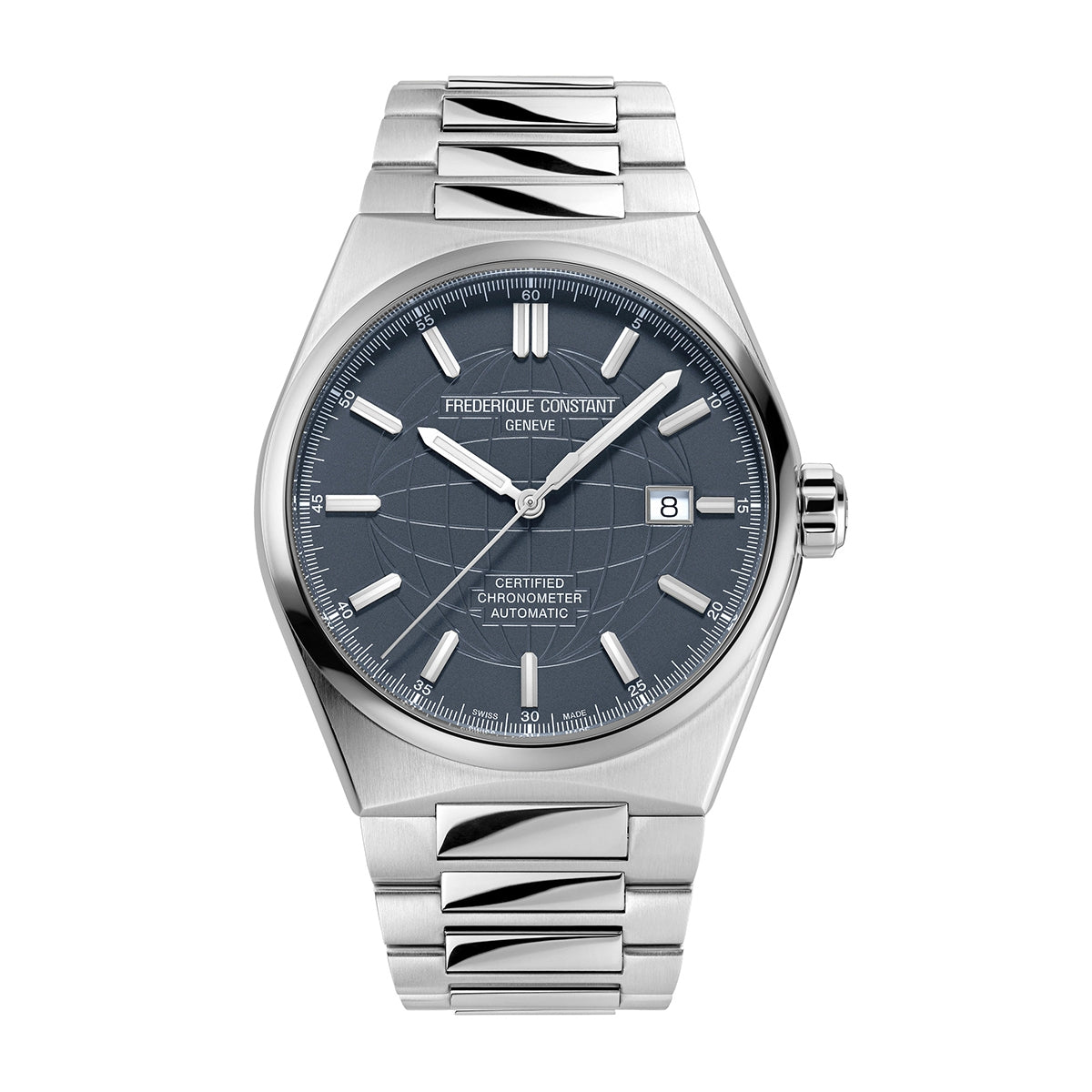 Frederique Constant Men's Highlife Automatic Stainless Steel Watch with Blue Dial (3)