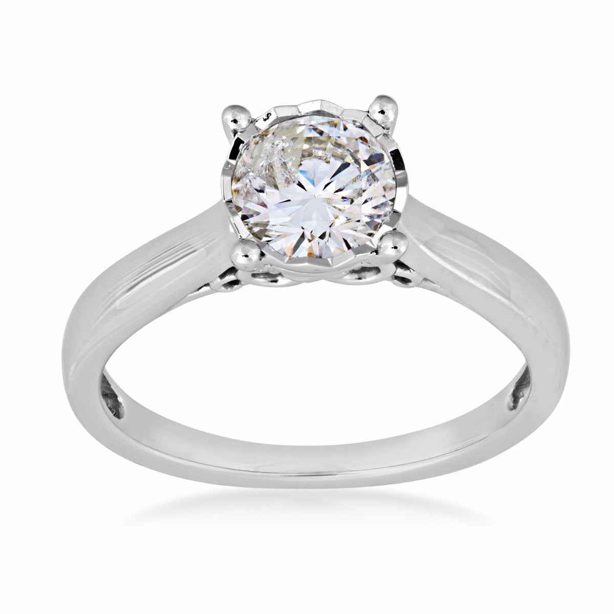 1/2ct.tw Round Brilliant Diamond Solitaire Engagement Ring