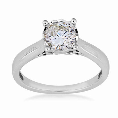 1/2ct.tw Round Brilliant Diamond Solitaire Engagement Ring
