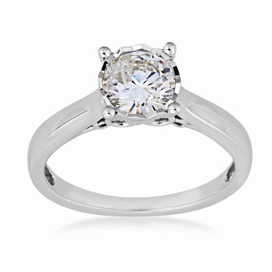 1/2ct.tw Round Brilliant Diamond Solitaire Engagement Ring