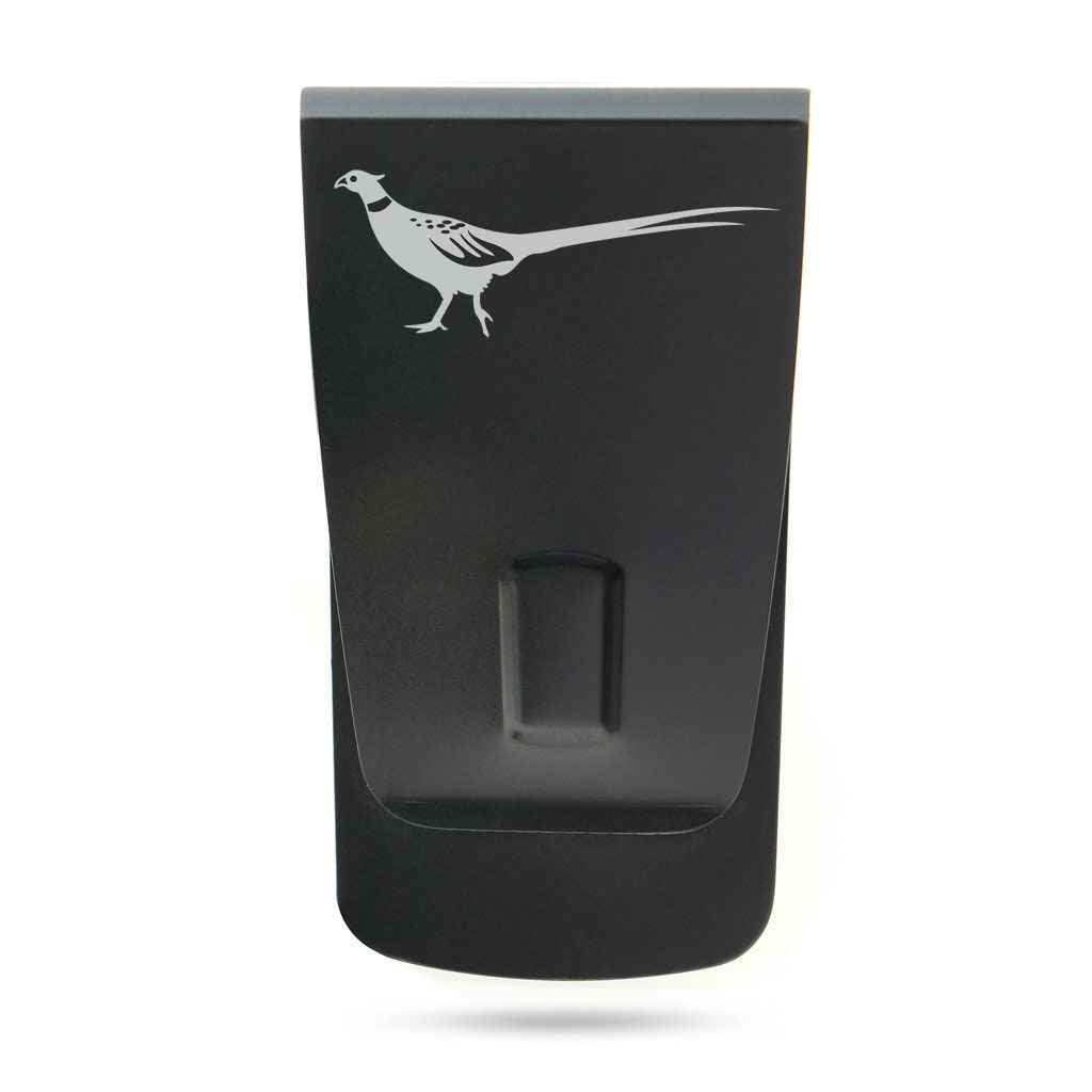 Tightwad Sportsman Pheasant Black Stainless Steel Money Clip TW