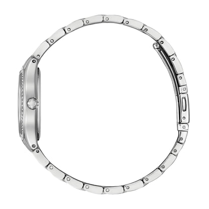 Citizen Ladies' Silhouette Crystal Stainless Steel Watch with Pink Dial front view