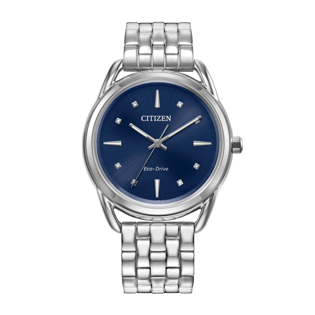 Citizen Ladies' Dress Classics Stainless Steel Watch with Blue Dial