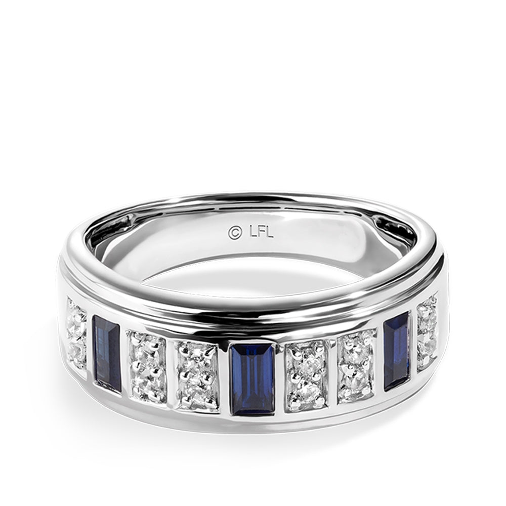Star Wars R2 Series Sapphire & 1/5 ct. tw. Diamond Ring in 14K White Gold