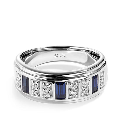 Star Wars R2 Series Sapphire & 1/5 ct. tw. Diamond Ring in 14K White Gold