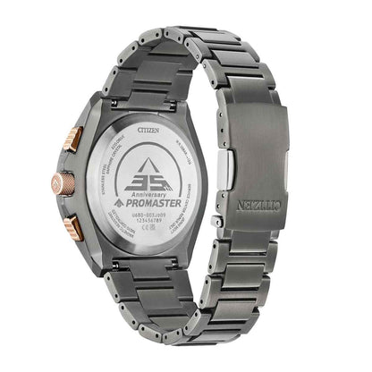 Citizen Men's Promaster Skyhawk A-T Gray Stainless Steel Watch with Black Dial front view