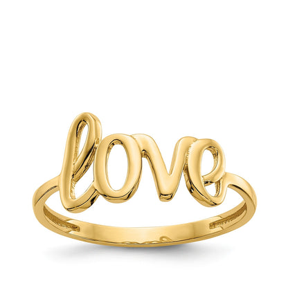 Love Ring in 14K Yellow Gold