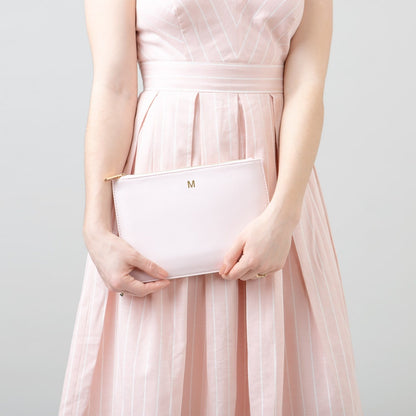Personalized Vegan Leather Clutch