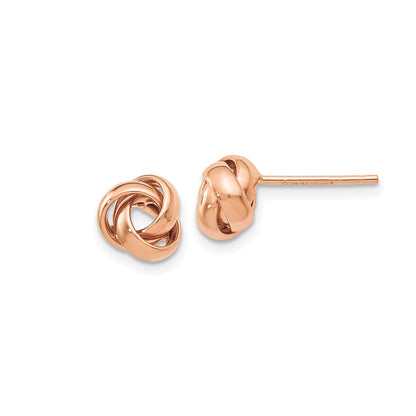 Knot Earrings in 14K Pink Gold