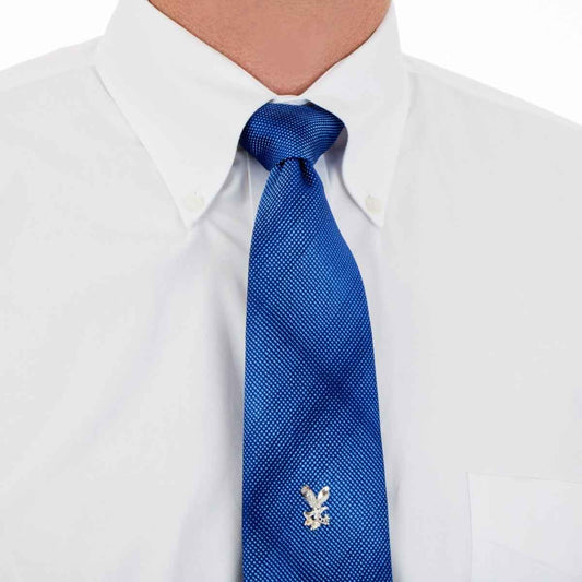 Black Hills Gold Men's Eagle Tie Tack in Sterling Silver close-up detail