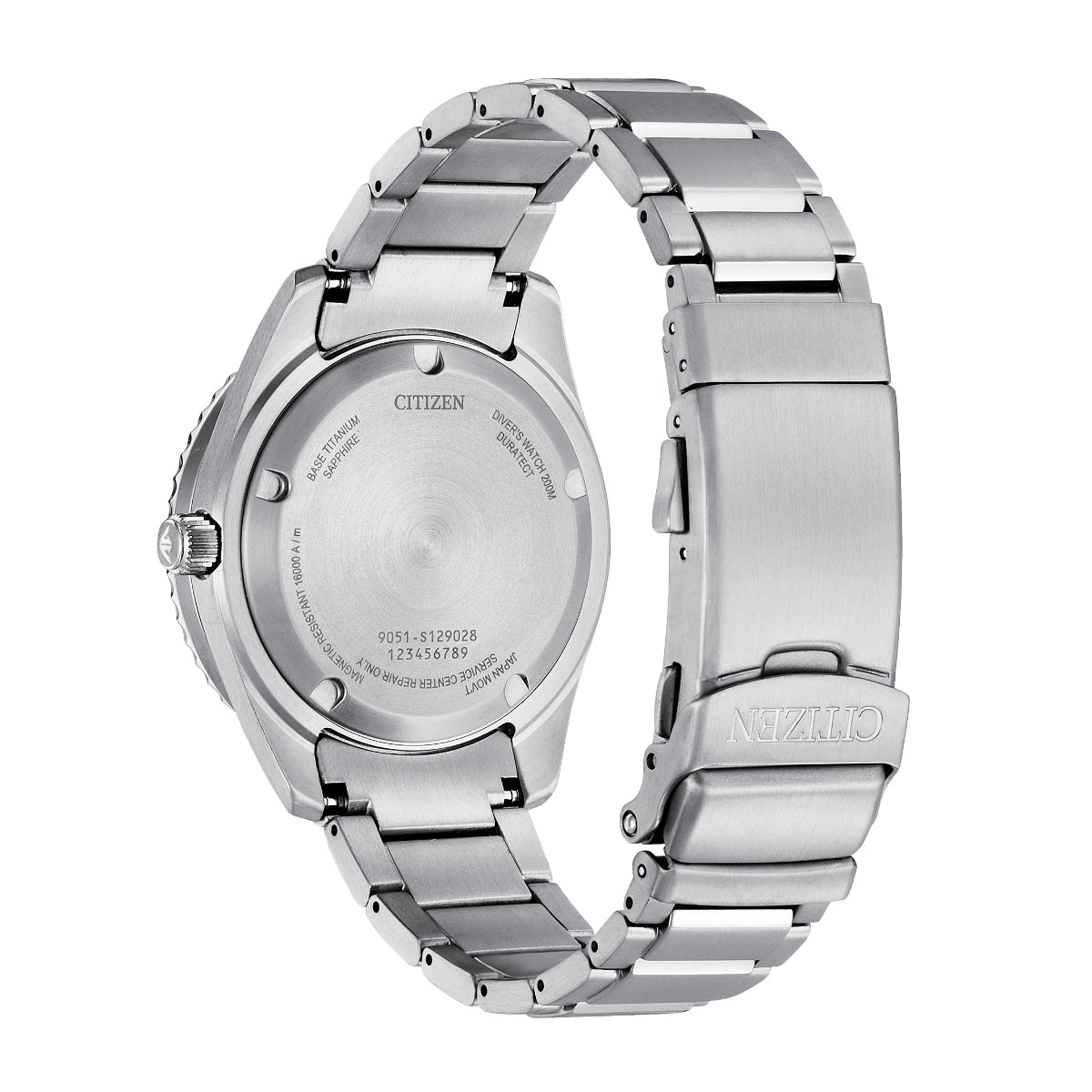 Citizen Men's Promaster Dive Automatic Titanium Watch with Blue Dial front view
