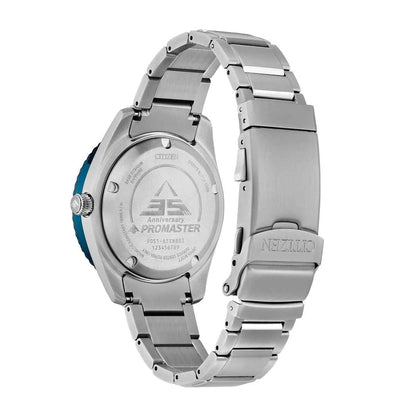 Citizen Men's Promaster Fujitsubo Eco-Drive Titanium Watch with Blue Dial front view