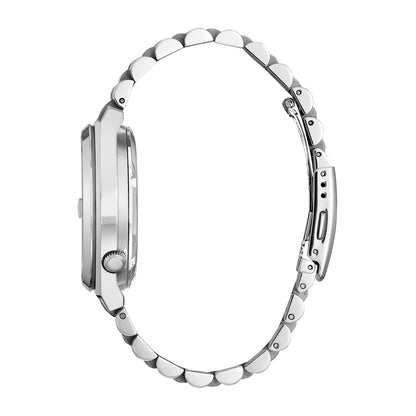 Citizen Men's TSUYOSA Automatic Stainless Steel Watch with Black Dial front view