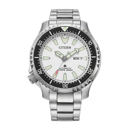 Citizen Men's Promaster Dive Automatic Stainless Steel Watch with White Dial