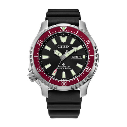 Citizen Men's Promaster Dive Automatic Stainless Steel Watch with Black Dial & Black Polyurethane Strap