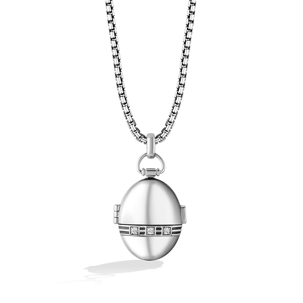 Star Wars Grogu 1/5 ct. tw. Diamond Pendant in Sterling Silver