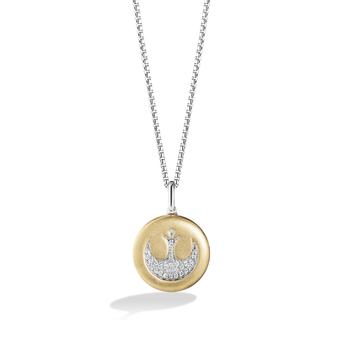 Star Wars The Rebel 1/10 ct. tw. Diamond Pendant in Sterling Silver & 10K Yellow Gold
