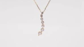 Journey Collection 1/2 ct. tw. Diamond Pendant in 10K Yellow Gold front view