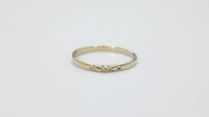 Black Hills Gold Polished Stackable Ring in 10K Yellow Gold front view