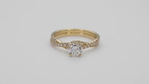 Brilliantly Yours 1-1/8 ct. tw. Round Brilliant Diamond Engagement Ring in 14K Yellow Gold close-up detail