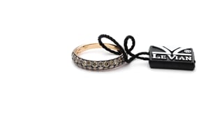 Le Vian Chocolatier 9/10 ct. tw. Multirow Chocolate Diamond Ring in 14K Strawberry Gold front view