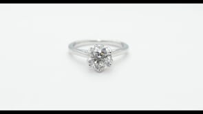 Noventa 1-1/2 ct. tw. Round Diamond Solitaire Engagement Ring in 14K White Gold side profile