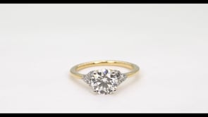 Radiance by Adamante 1-3/4 ct. tw. Lab-Grown Round Brilliant Diamond Engagement Ring in 14K Yellow Gold close-up detail