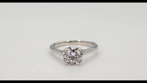 Radiance by Adamante 2 ct. tw. Lab-Grown Round Brilliant Diamond Solitaire Engagement Ring in 14K White Gold close-up detail