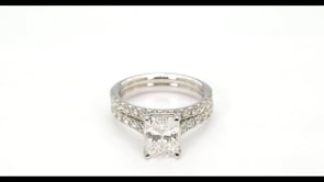 Adamante 3 ct. tw. Lab-Grown Radiant Cut Diamond Wedding Set in 14K White Gold full view
