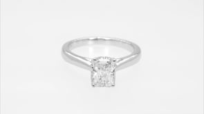 Adamante 1-1/4 ct. tw. Lab-Grown Radiant Cut Diamond Solitaire Engagement Ring in 14K White Gold side profile
