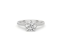 Above Love Star 1-3/8 ct. tw. Lab-Grown Round Brilliant Diamond Engagement Ring in 18K White Gold full view