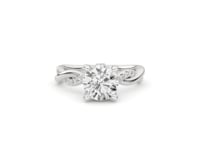 Above Love Star 1-9/10 ct. tw. Lab-Grown Round Brilliant Diamond Twist Engagement Ring in 18K White Gold full view
