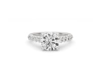 Above Love Star 2-1/5 ct. tw. Lab-Grown Round Brilliant Diamond Engagement Ring in 18K White Gold full view