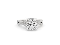 Above Love Star 2-5/8 ct. tw. Lab-Grown Round Brilliant Diamond Wraparound Halo Engagement Ring in 18K White Gold full view