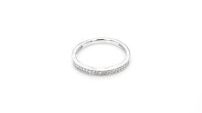 1/7 ct. tw. Ladies' Diamond Prong Band in 14K White Gold full view