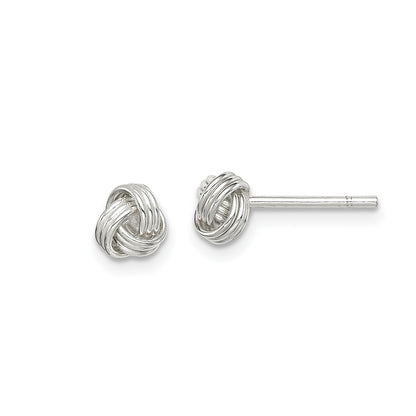 Knot Earrings in Sterling Silver