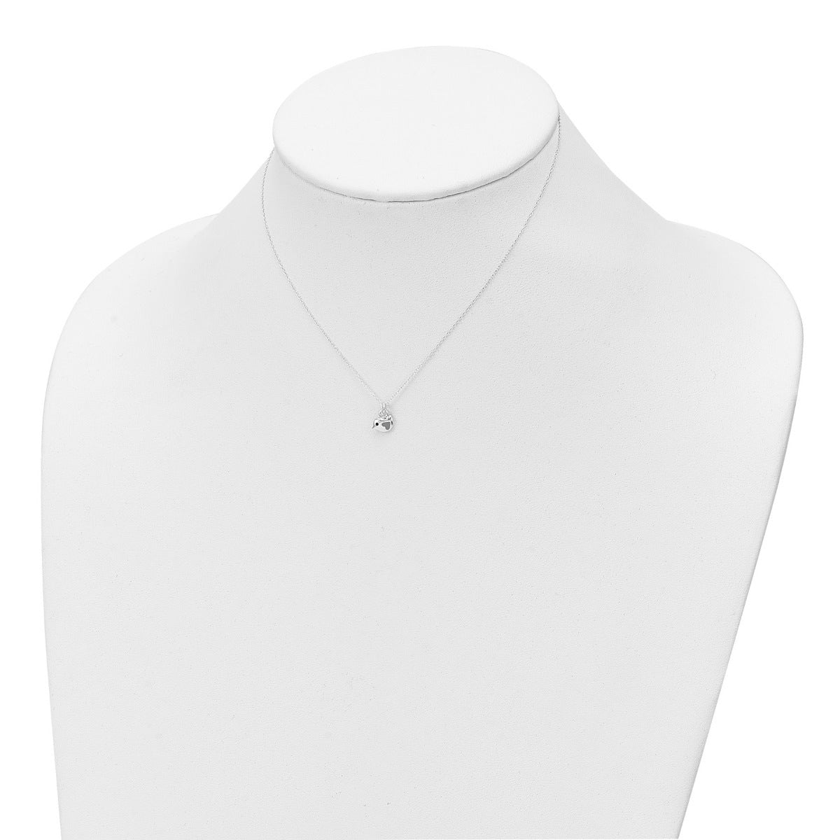 Children's Enamel Bird Pendant & Earring Set in Sterling Silver full view