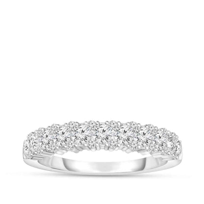 3/4 ct. tw. Round Diamond Band in 14K White Gold
