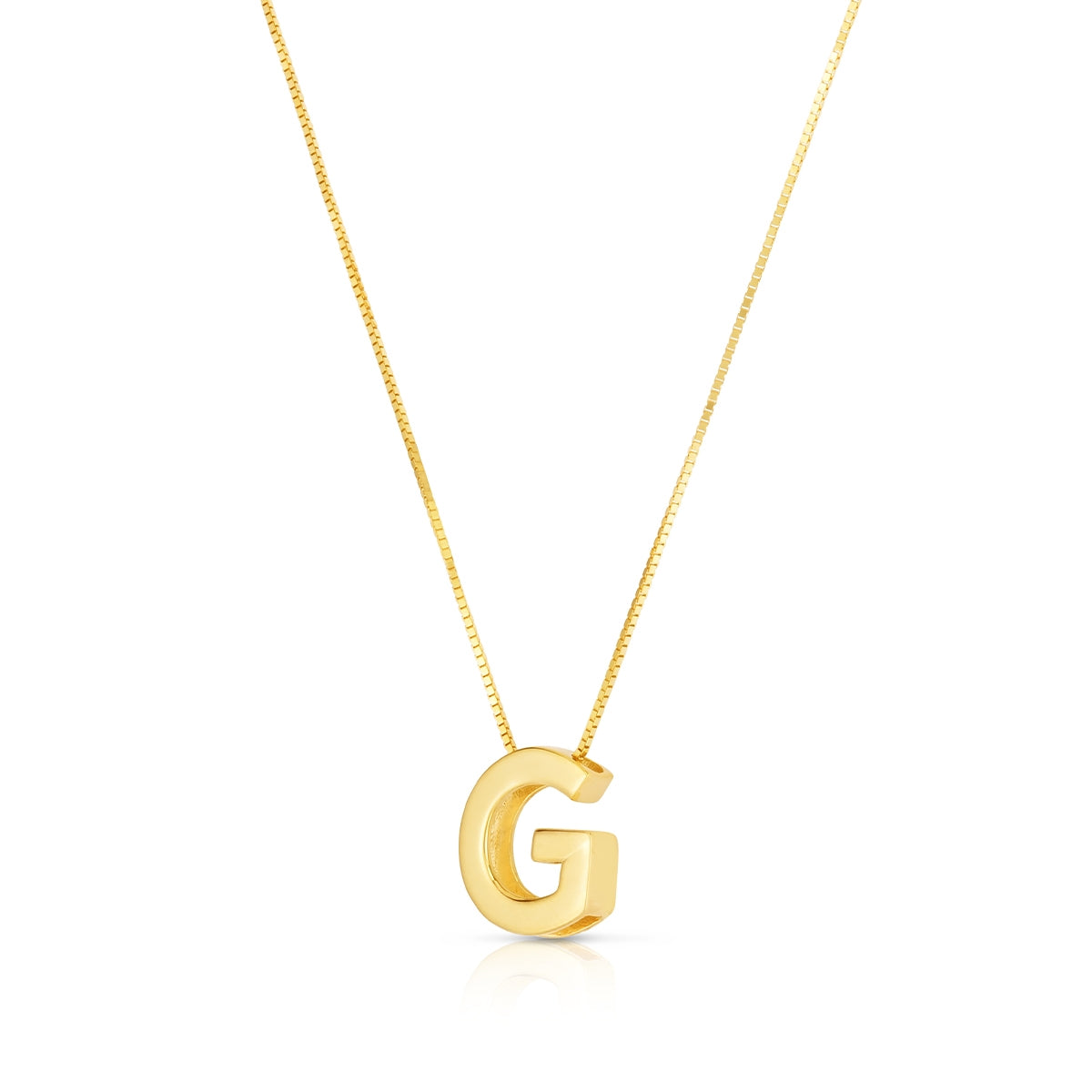 Initial G Pendant in 14K Yellow Gold