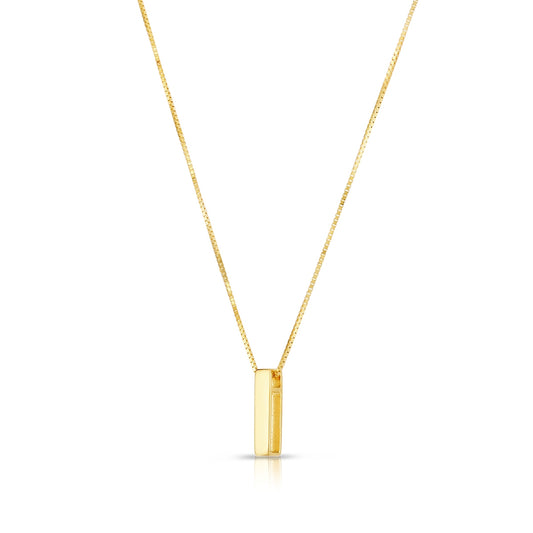 Initial I Pendant in 14K Yellow Gold