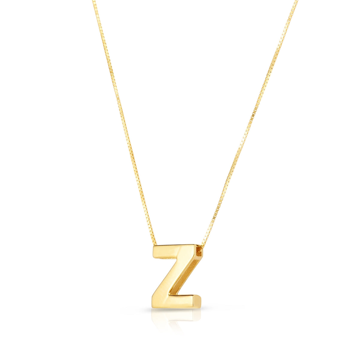 Initial Z Pendant in 14K Yellow Gold